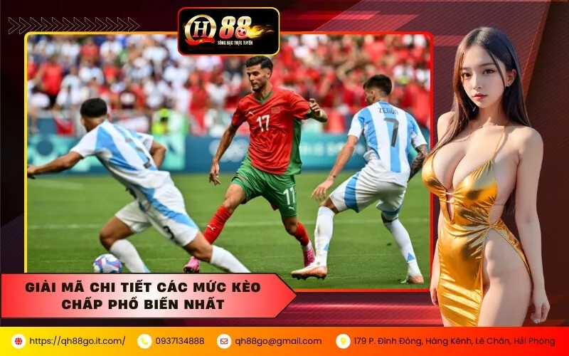 Giải mã chi tiết các mức kèo chấp phổ biến nhất